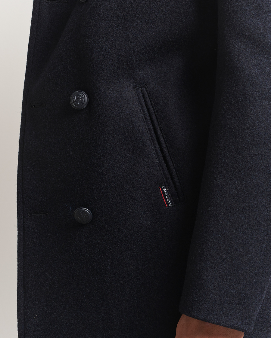 Herr | Jackor | Armor-lux | Kermor Wool Peacoat Navy