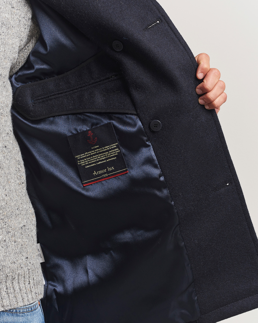 Herr | Jackor | Armor-lux | Kermor Wool Peacoat Navy 46
