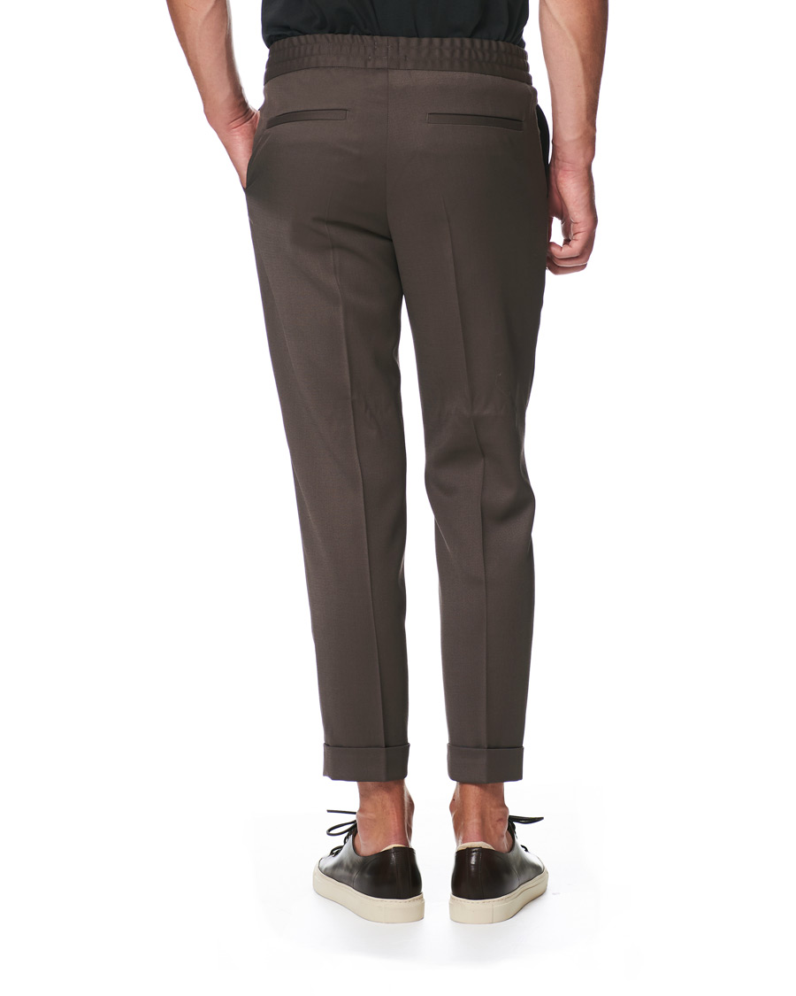 Herr | Byxor | Filippa K | Terry Gabardine Cropt Turn Up Trousers Taupe