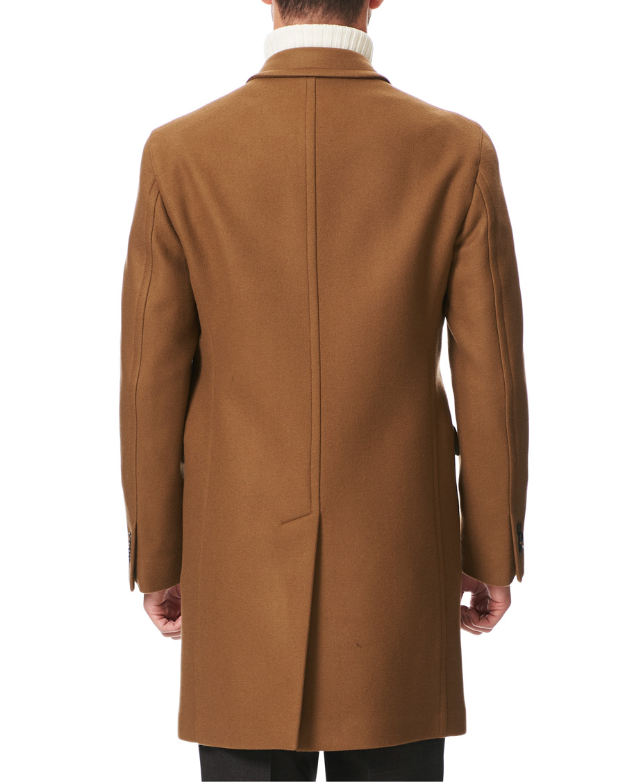 Herr | Jackor | Boglioli | Double Breasted Wool Coat Brown