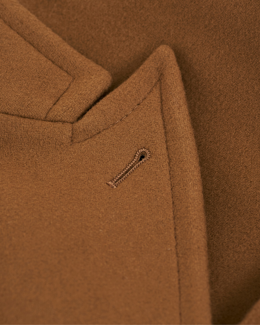 Herr | Jackor | Boglioli | Double Breasted Wool Coat Brown