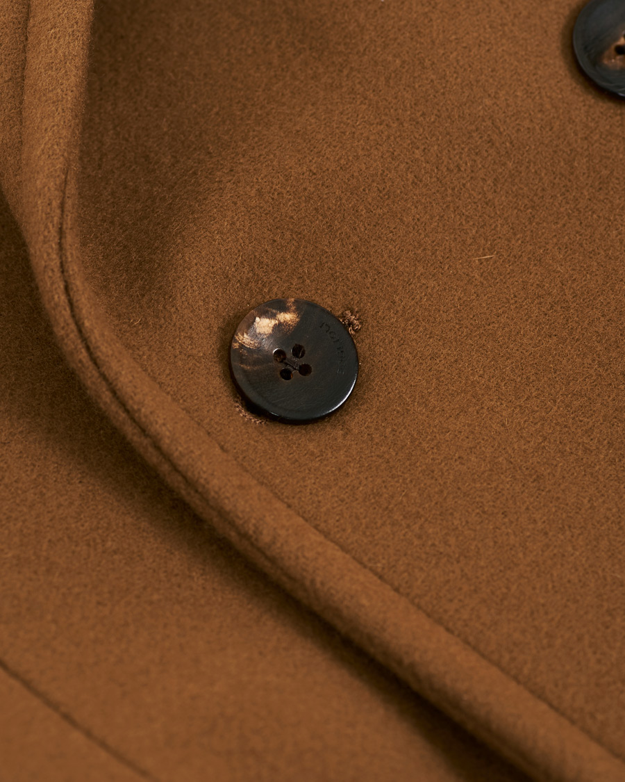Herr | Jackor | Boglioli | Double Breasted Wool Coat Brown