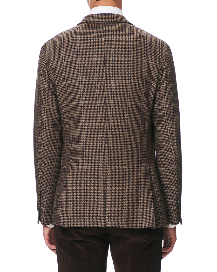 Herr | Kavajer | Boglioli | K Jacket Houndstooth Blazer Brown
