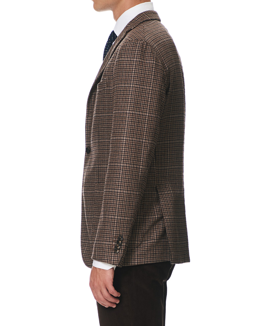 Herr | Kavajer | Boglioli | K Jacket Houndstooth Blazer Brown
