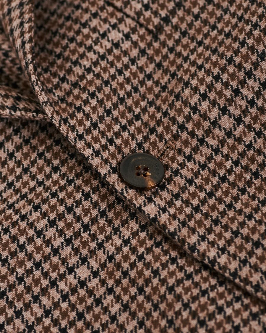 Herr | Kavajer | Boglioli | K Jacket Houndstooth Blazer Brown