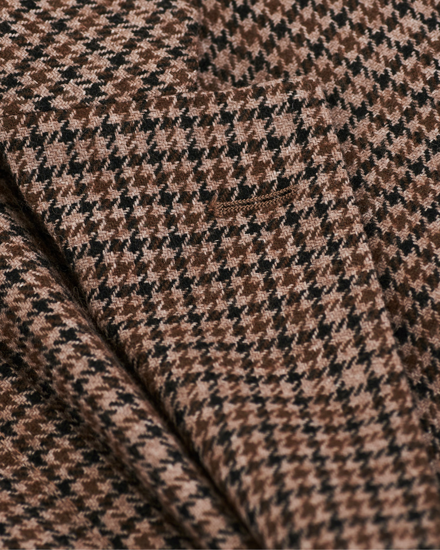 Herr | Kavajer | Boglioli | K Jacket Houndstooth Blazer Brown
