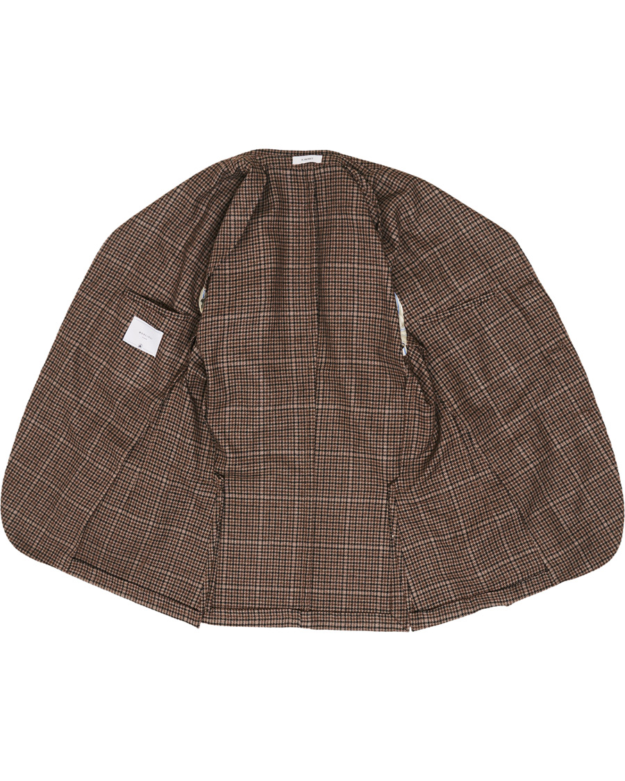 Herr | Kavajer | Boglioli | K Jacket Houndstooth Blazer Brown