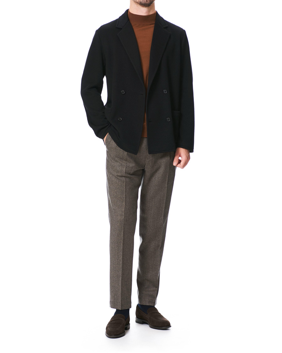 Herr | Kavajer | Camoshita | Knitted Cardigan Blazer Navy