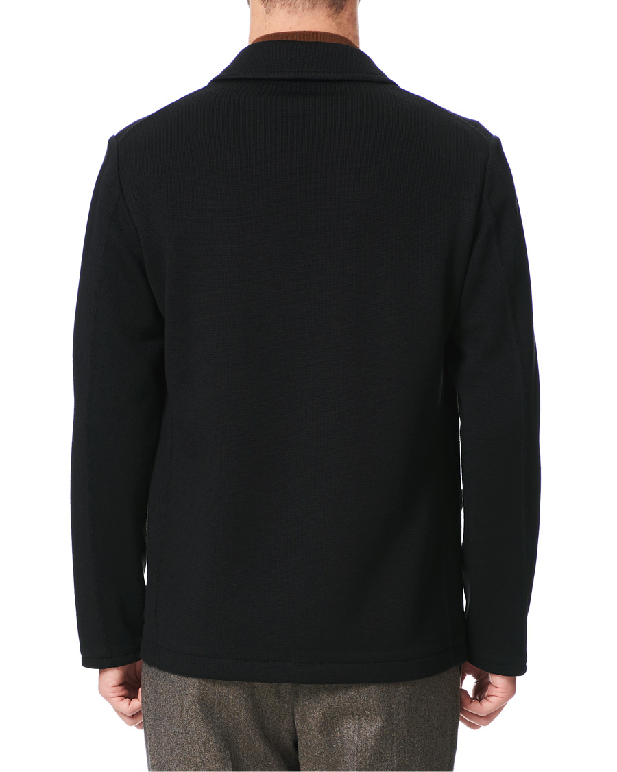 Herr | Kavajer | Camoshita | Knitted Cardigan Blazer Navy