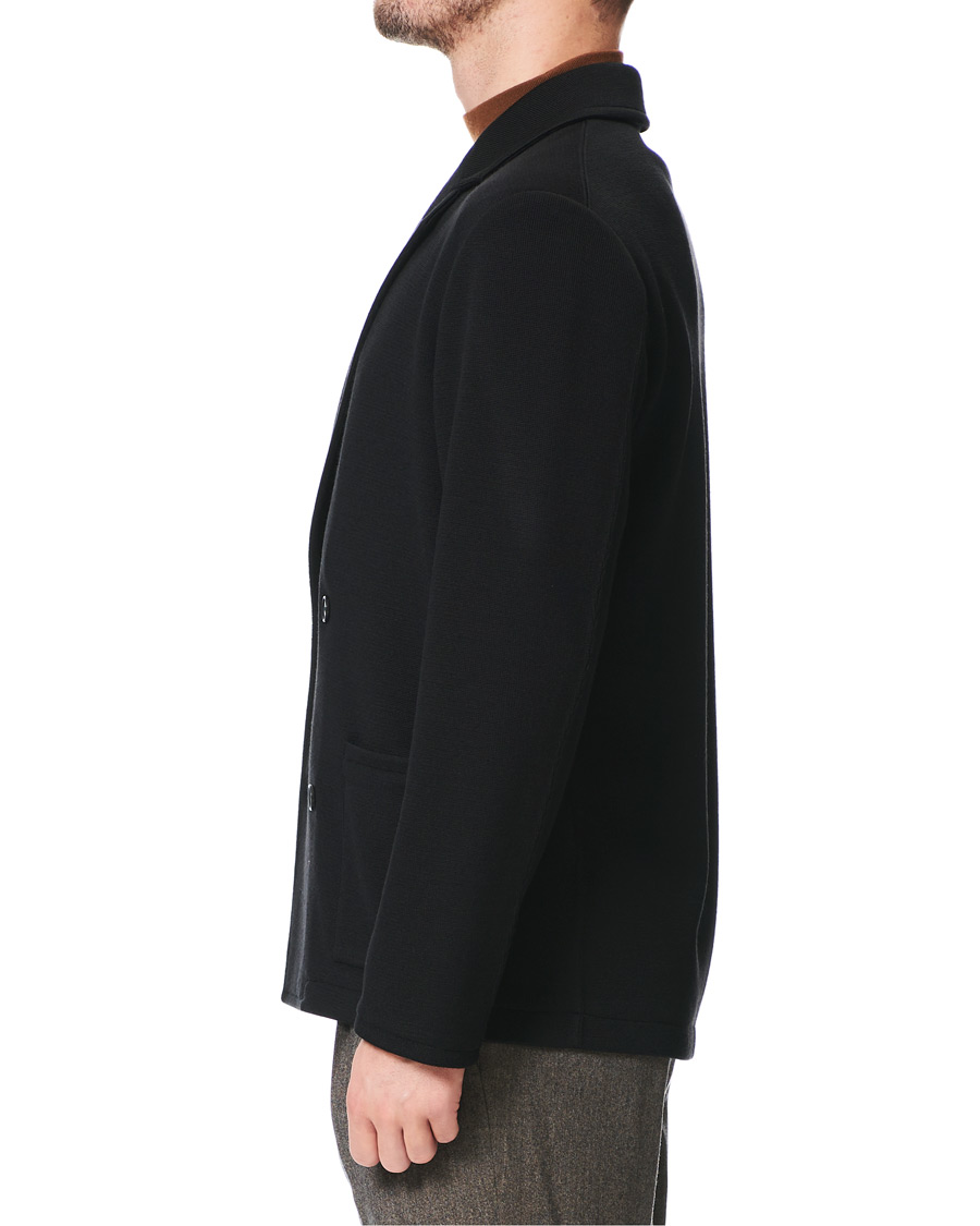 Herr | Kavajer | Camoshita | Knitted Cardigan Blazer Navy