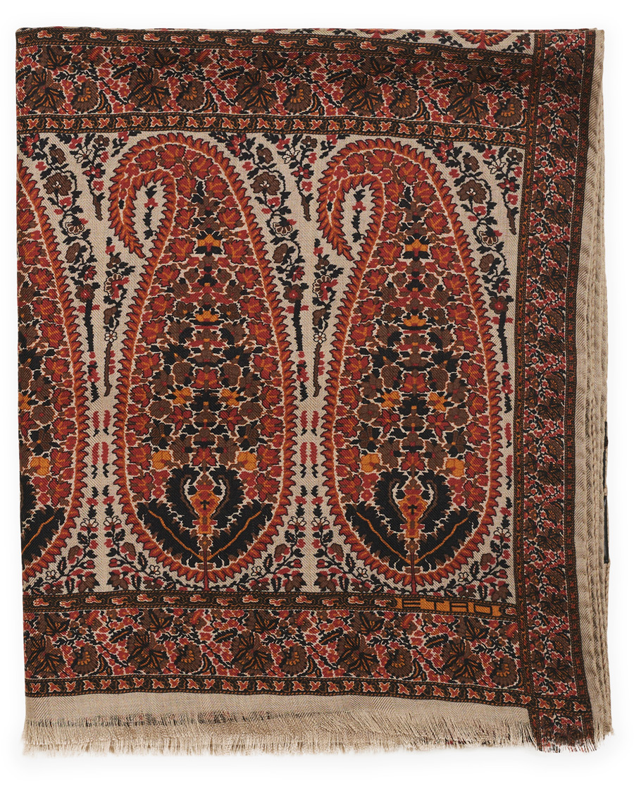 Herr | Etro Cashmere Blend Paisley Scarf Beige | Etro | Cashmere Blend Paisley Scarf Beige