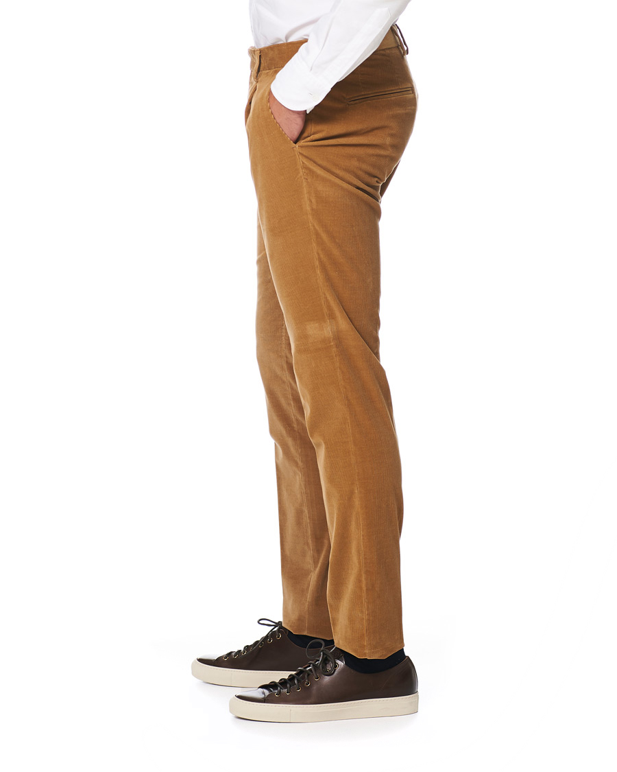Herr | Byxor | Etro | Pleated Corduroy Trousers Khaki