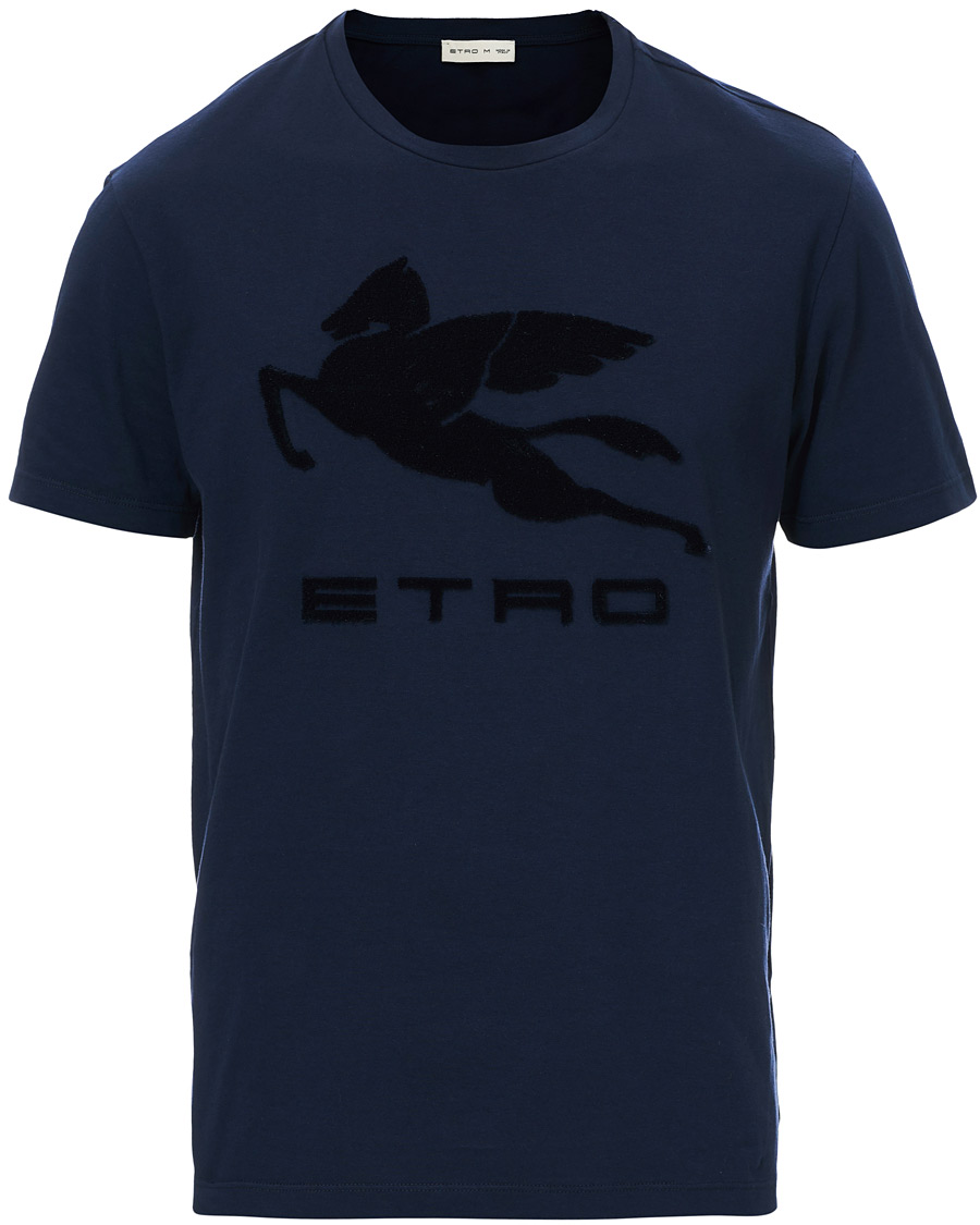 Herr | T-Shirts | Etro | Pegasus Logo T-Shirt Navy