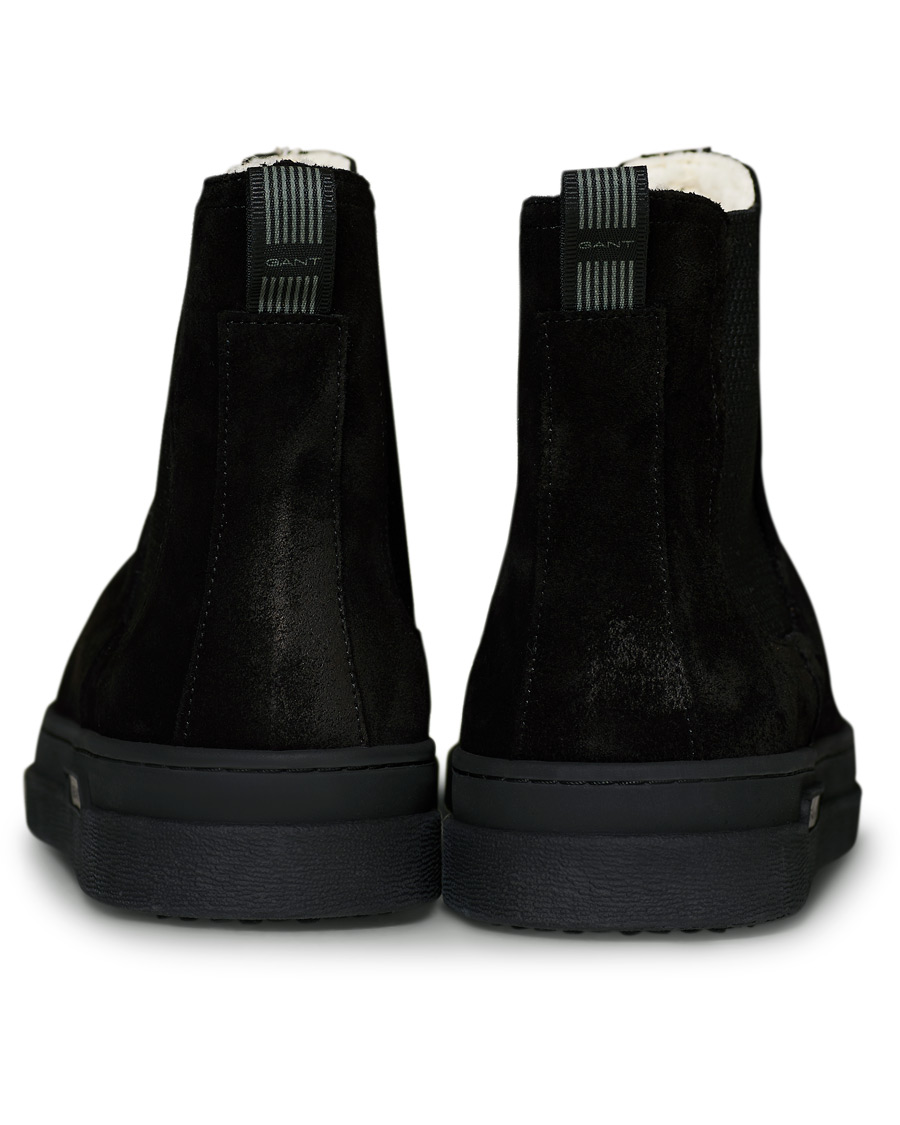 Herr | GANT Cloyd Shearling Chelsea Boot Black Suede | GANT | Cloyd Shearling Chelsea Boot Black Suede