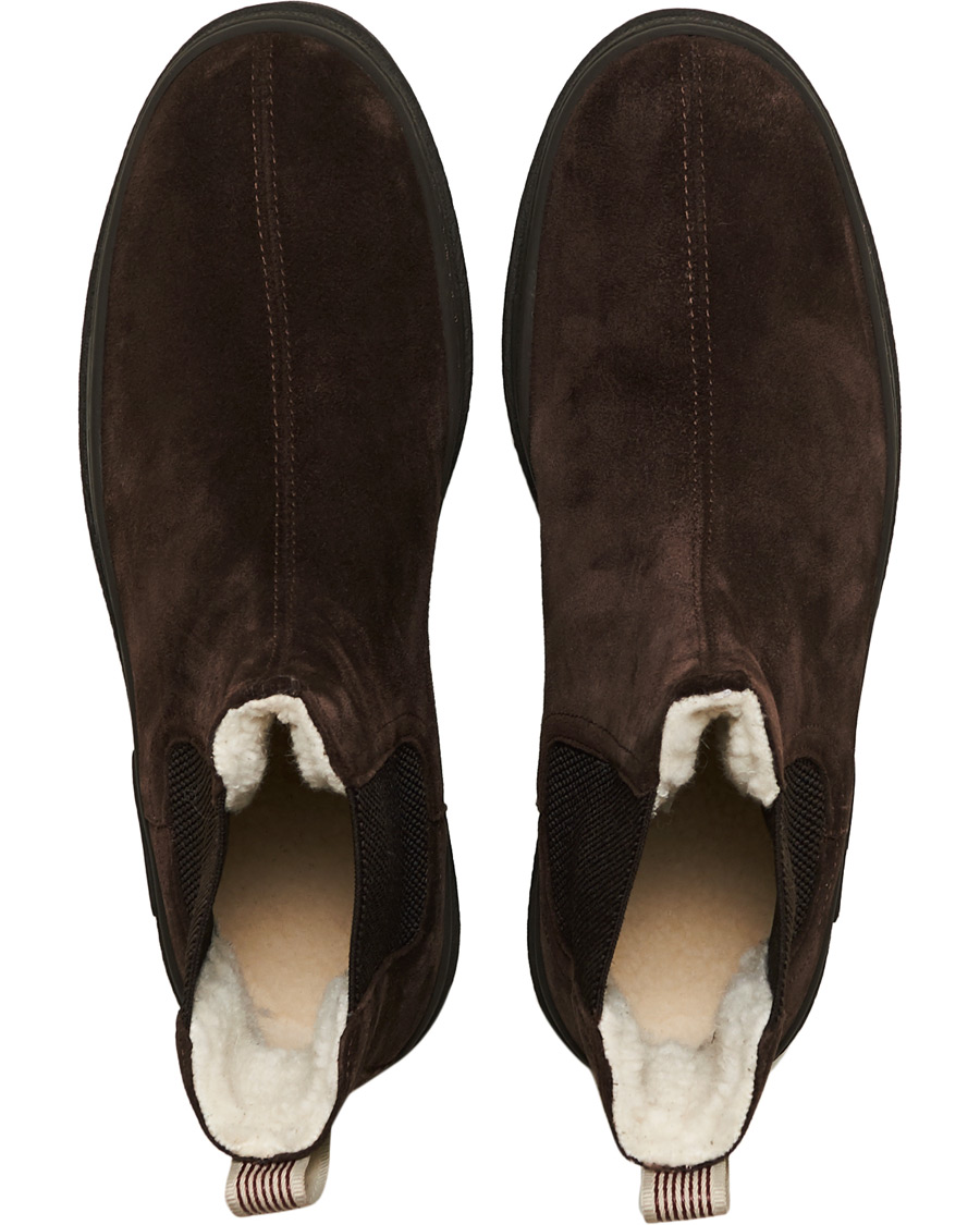 Herr | GANT Cloyd Shearling Chelsea Boot Dark Brown Suede | GANT | Cloyd Shearling Chelsea Boot Dark Brown Suede