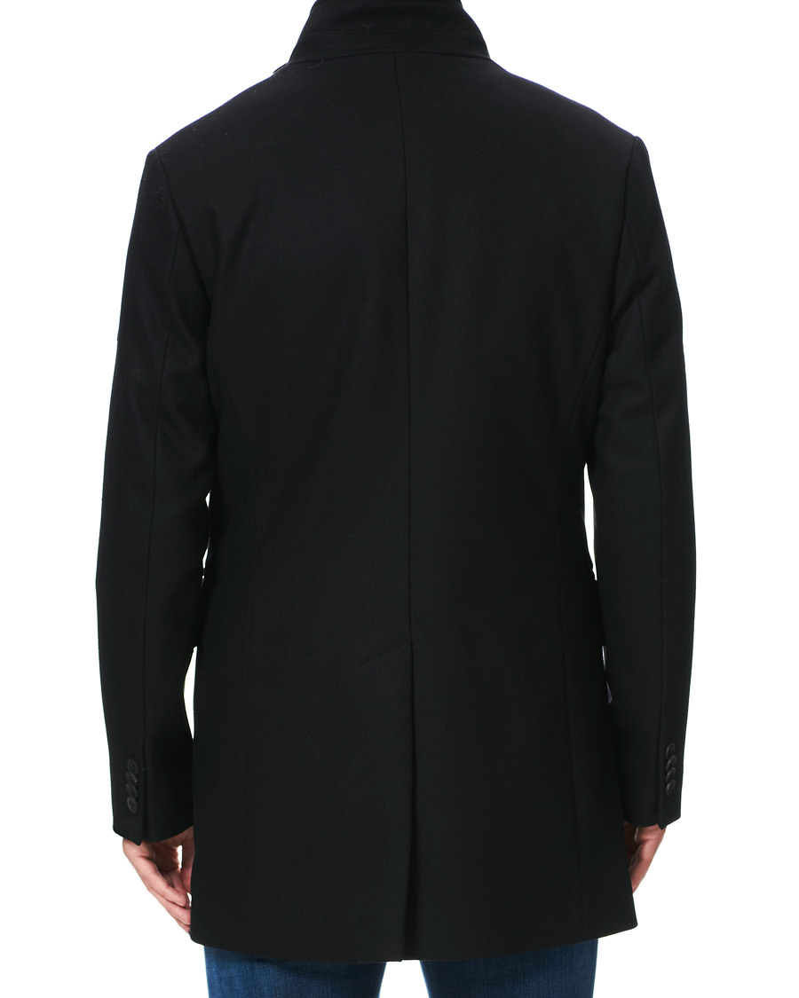 Herr | Jackor | J.Lindeberg | Kali Wool Stand Up Collar Coat Black