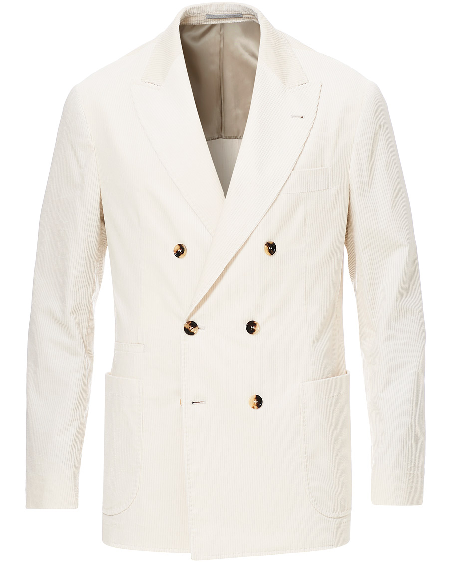 Herr | Kavajer | Brunello Cucinelli | Sea Island Cotton Corduroy Blazer Winter White