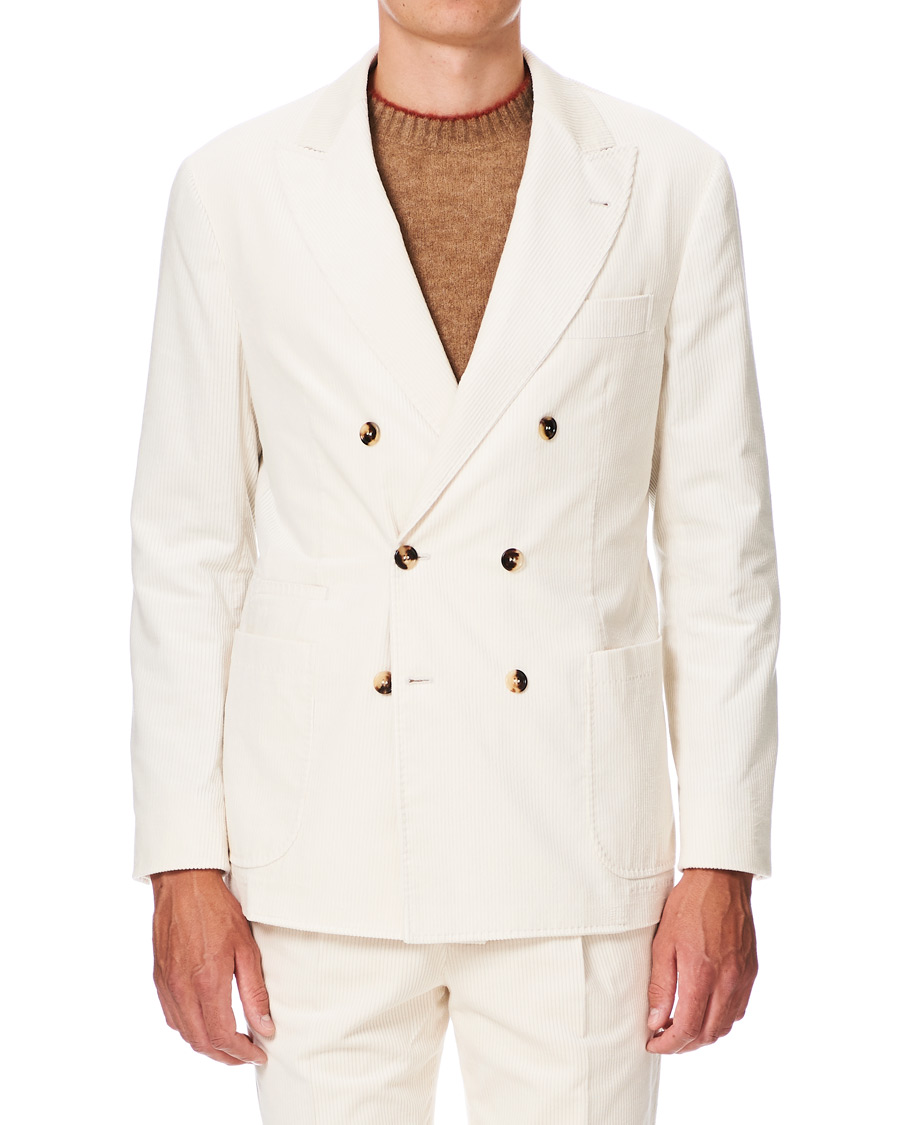 Herr | Kavajer | Brunello Cucinelli | Sea Island Cotton Corduroy Blazer Winter White