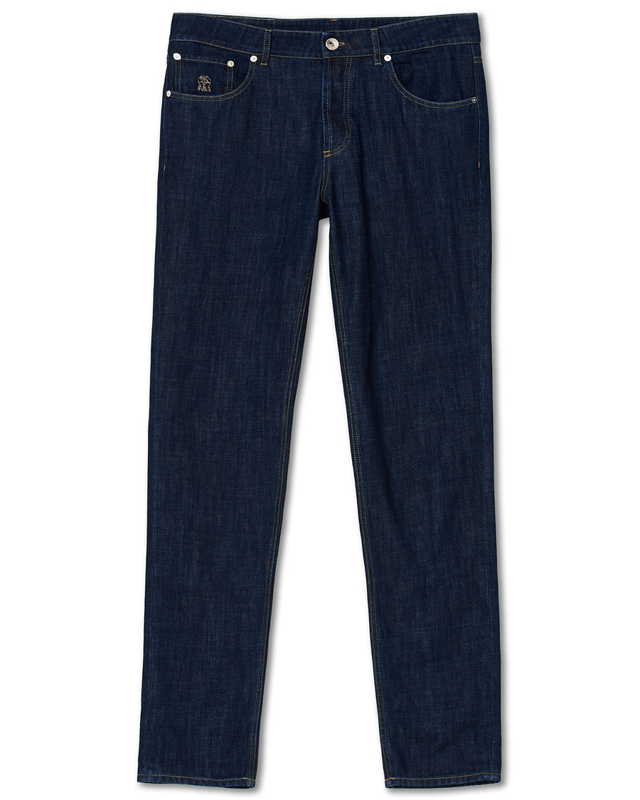 Herr | Jeans | Brunello Cucinelli | Slim Fit 5-Pocket Jeans Dark Indigo