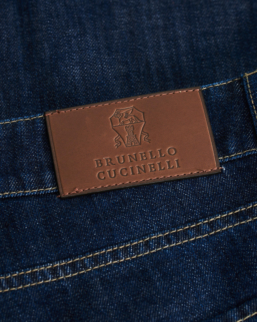 Herr | Jeans | Brunello Cucinelli | Slim Fit 5-Pocket Jeans Dark Indigo