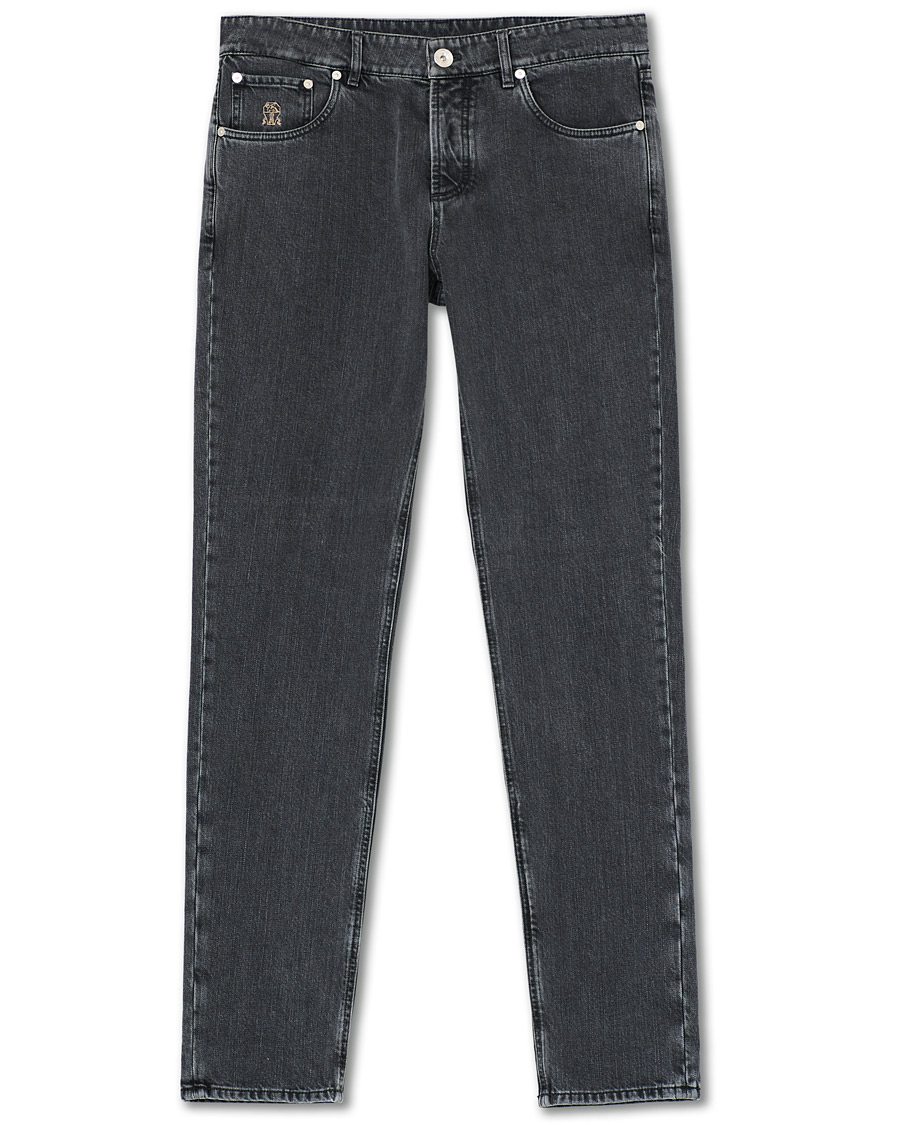 Herr | Jeans | Brunello Cucinelli | Traditional Fit 5-Pocket Jeans Medium Grey