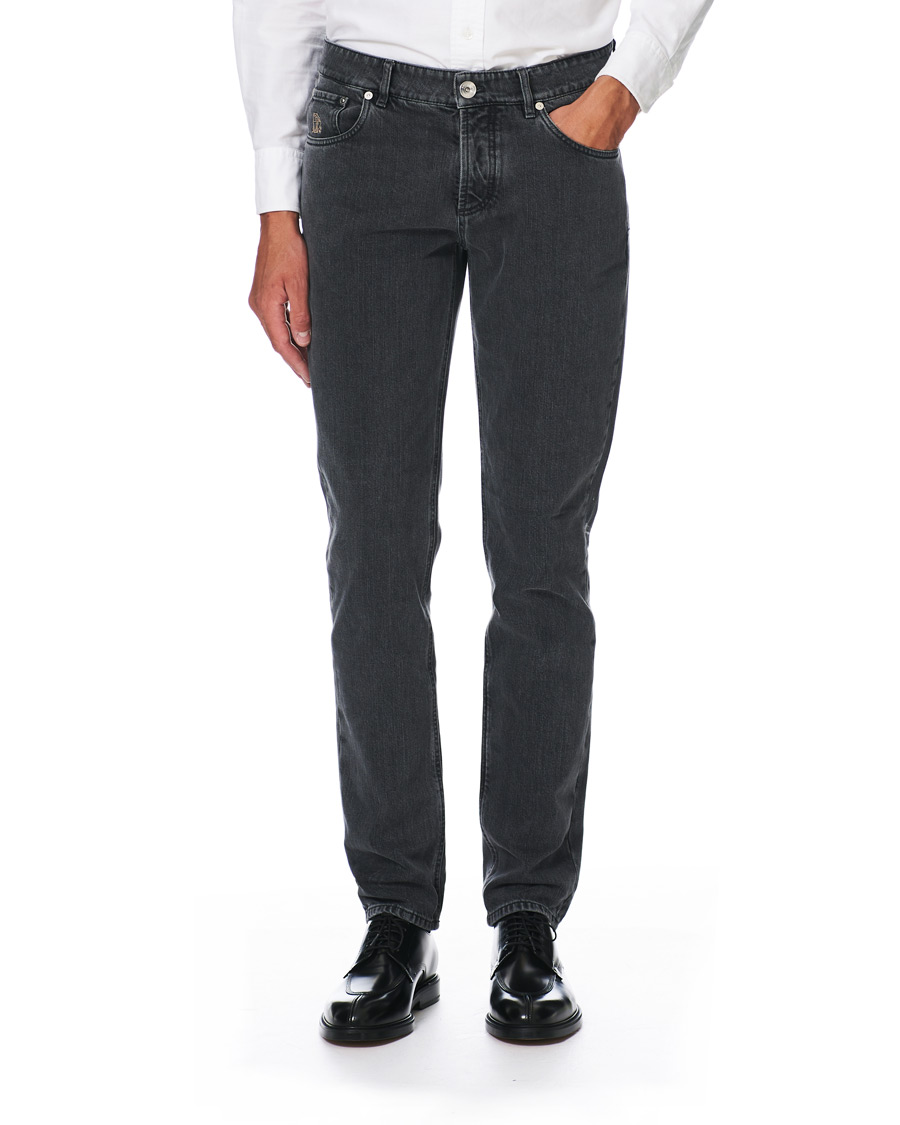 Herr | Jeans | Brunello Cucinelli | Traditional Fit 5-Pocket Jeans Medium Grey