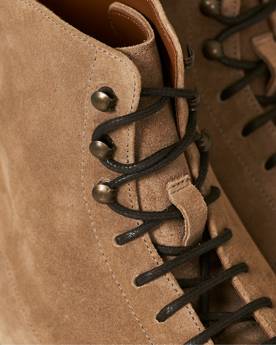 Herr | Brunello Cucinelli Plain Toe Leather Boot Sand Suede | Brunello Cucinelli | Plain Toe Leather Boot Sand Suede