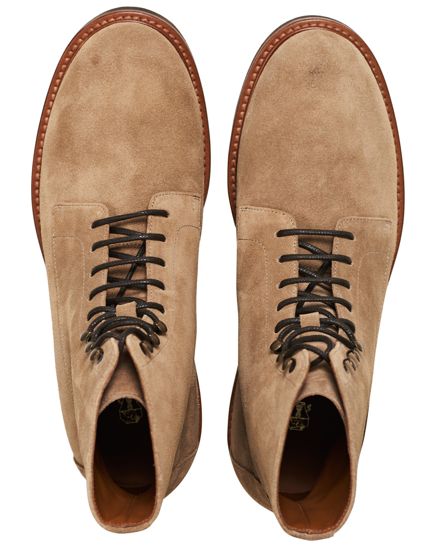 Herr | Brunello Cucinelli Plain Toe Leather Boot Sand Suede | Brunello Cucinelli | Plain Toe Leather Boot Sand Suede