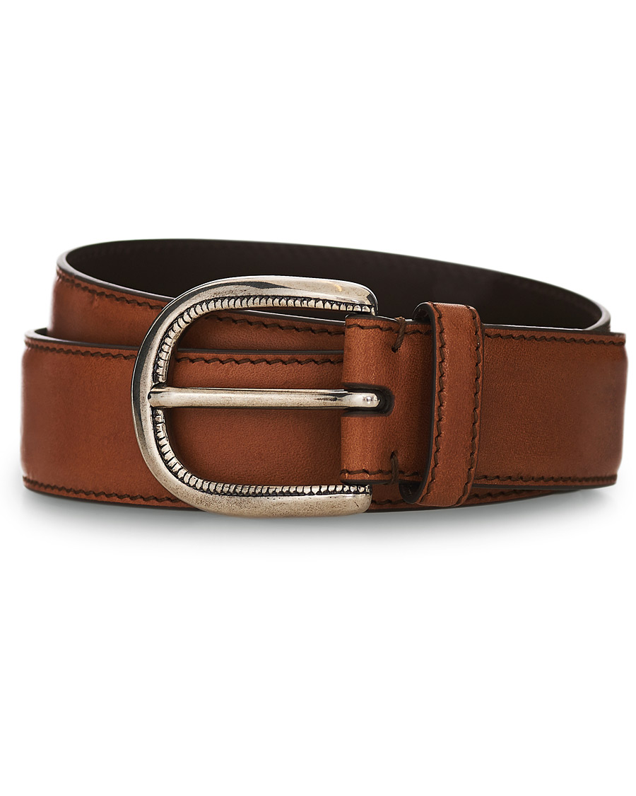 Herr | Brunello Cucinelli Plain Belt Brown Calf | Brunello Cucinelli | Plain Belt Brown Calf
