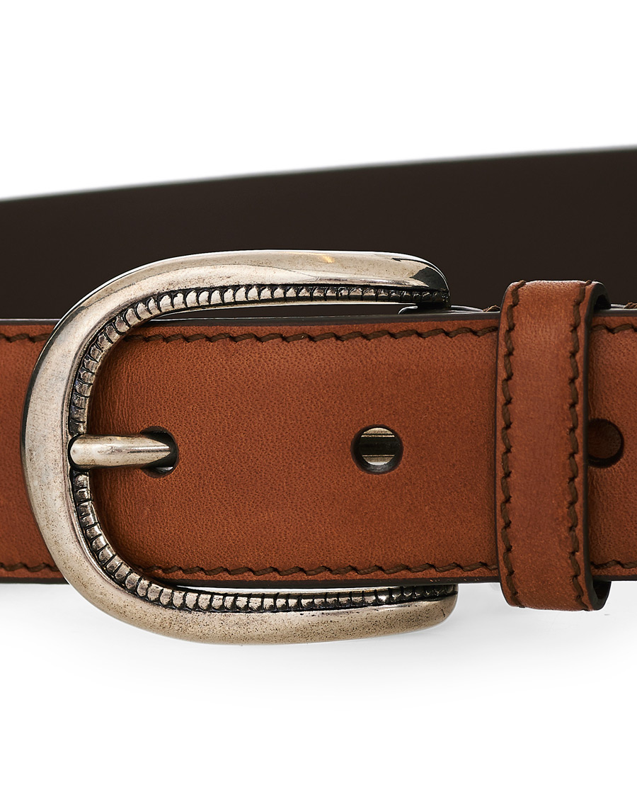 Herr | Brunello Cucinelli Plain Belt Brown Calf | Brunello Cucinelli | Plain Belt Brown Calf
