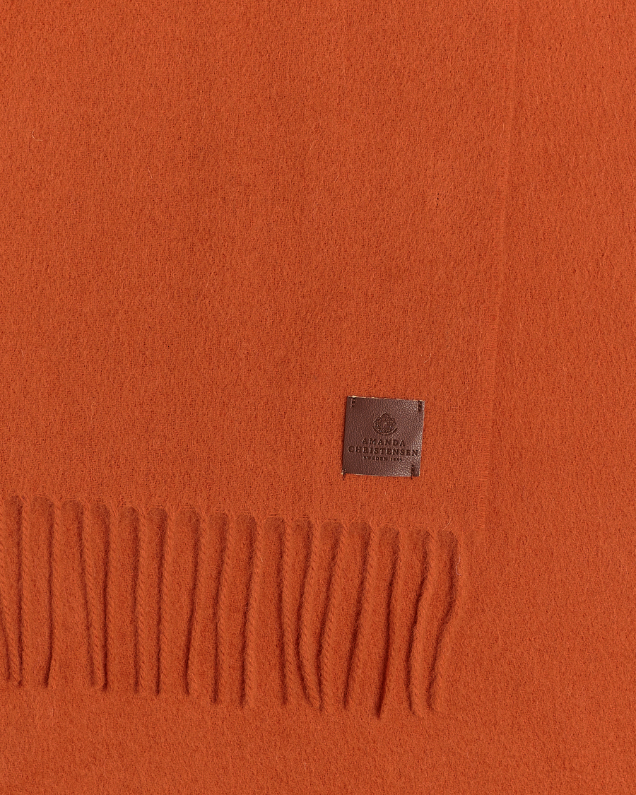 Herr | Amanda Christensen Merino Wool Scarf Orange | Amanda Christensen | Merino Wool Scarf Orange