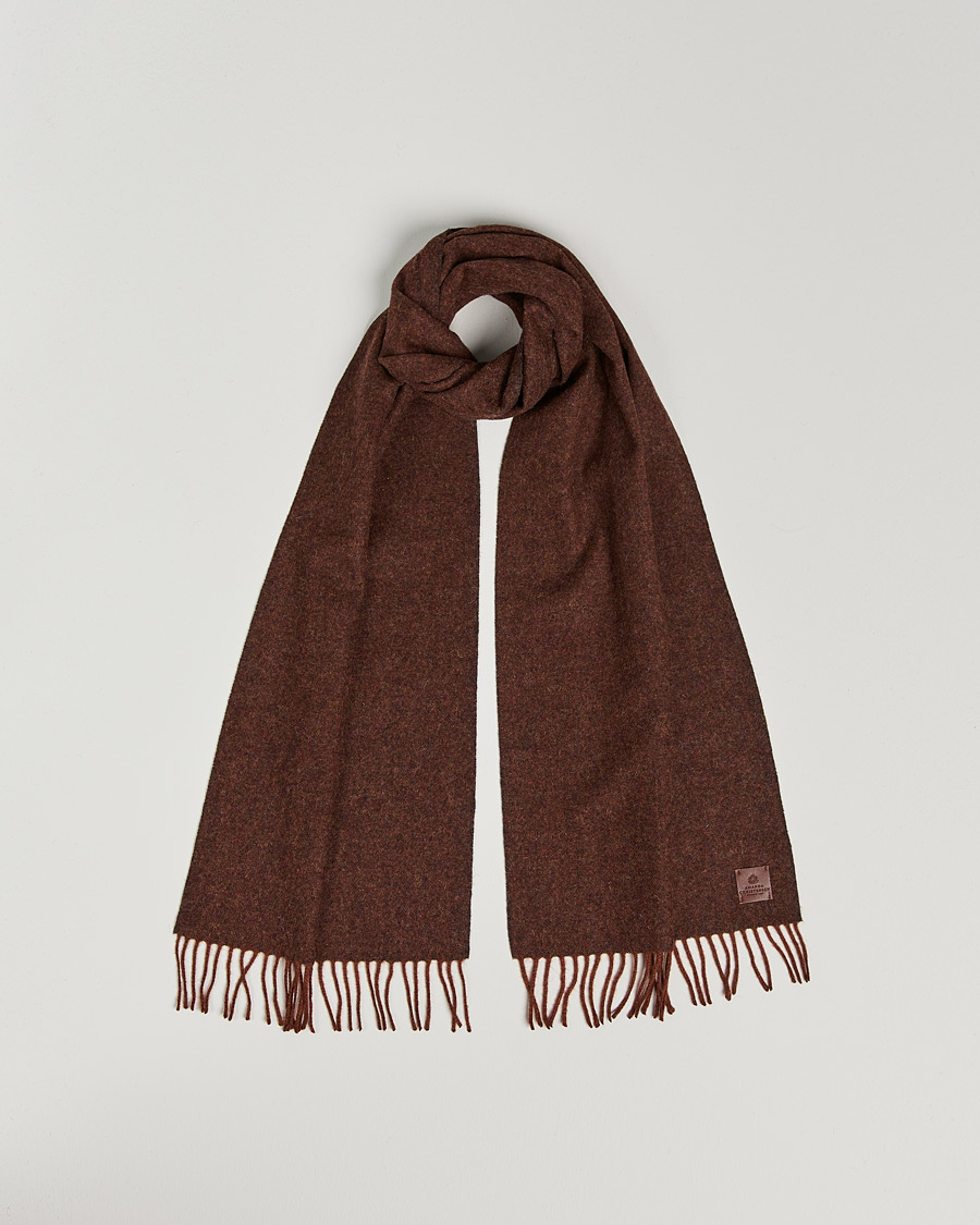 Herr | Amanda Christensen Wool Scarf Rost Melange | Amanda Christensen | Wool Scarf Rost Melange