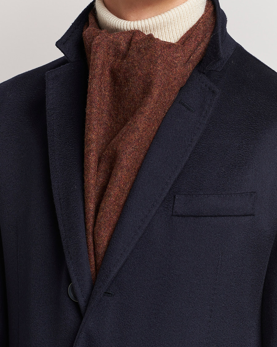 Herr | Amanda Christensen Wool Scarf Rost Melange | Amanda Christensen | Wool Scarf Rost Melange