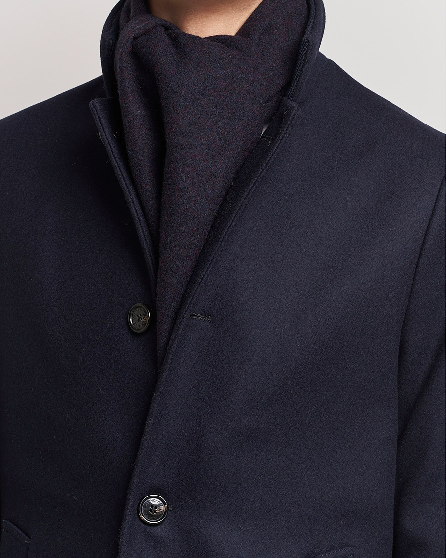Herr | Halsdukar | Amanda Christensen | Merino Wool Scarf Navy Melange