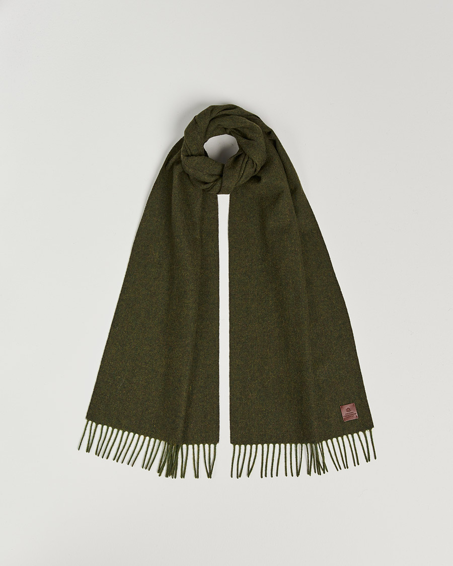Herr | Amanda Christensen Merino Wool Scarf Green Melange | Amanda Christensen | Merino Wool Scarf Green Melange