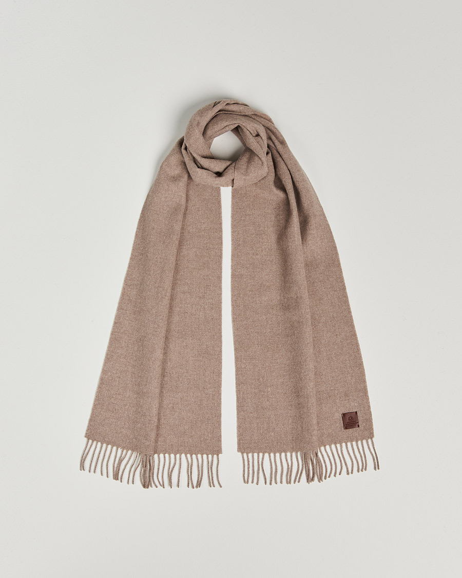 Herr | Amanda Christensen Merino Wool Scarf Beige Melange | Amanda Christensen | Merino Wool Scarf Beige Melange