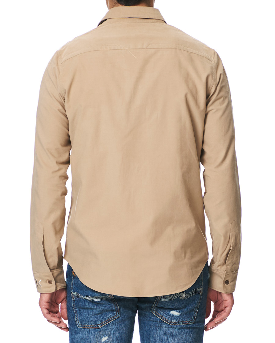 Herr | Skjortor | KENZO | Slim Fit Corduroy Shirt Beige