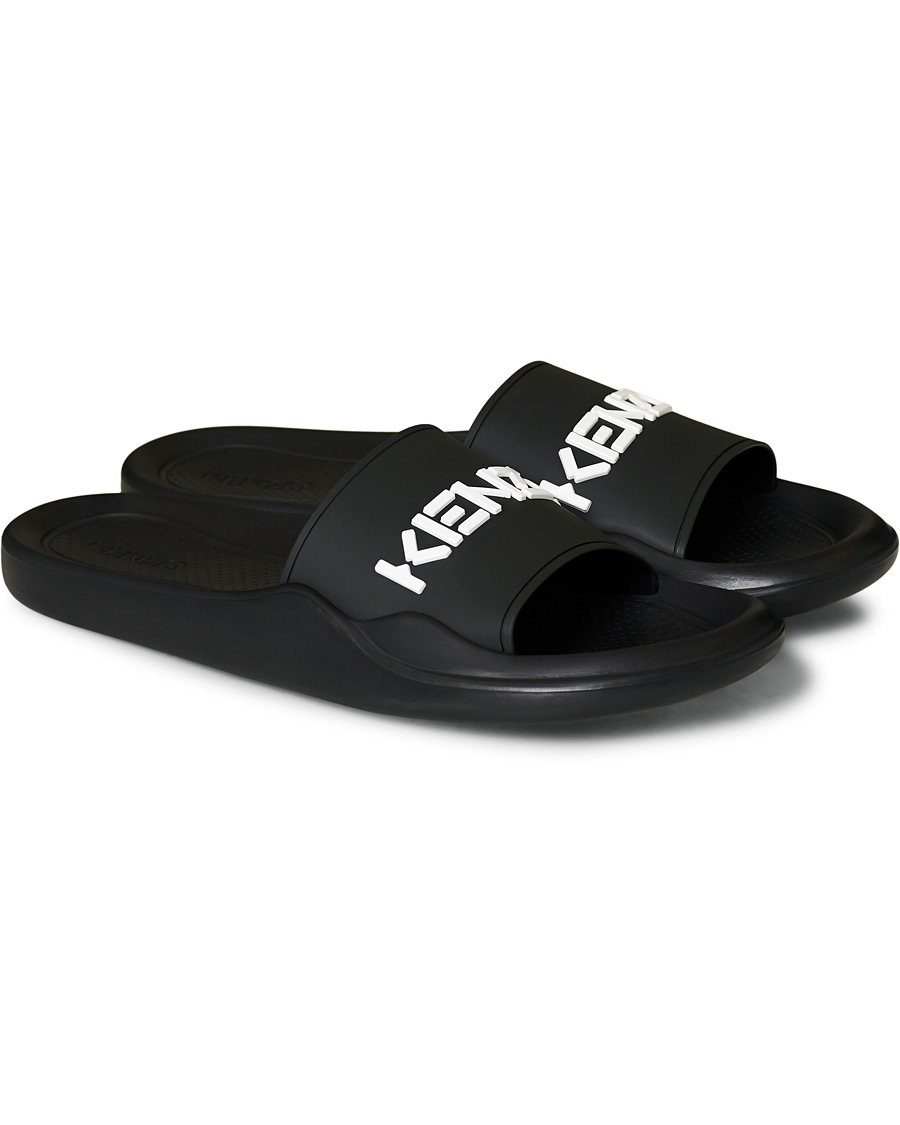 Herr | KENZO Pool Mules Logo Black | KENZO | Pool Mules Logo Black