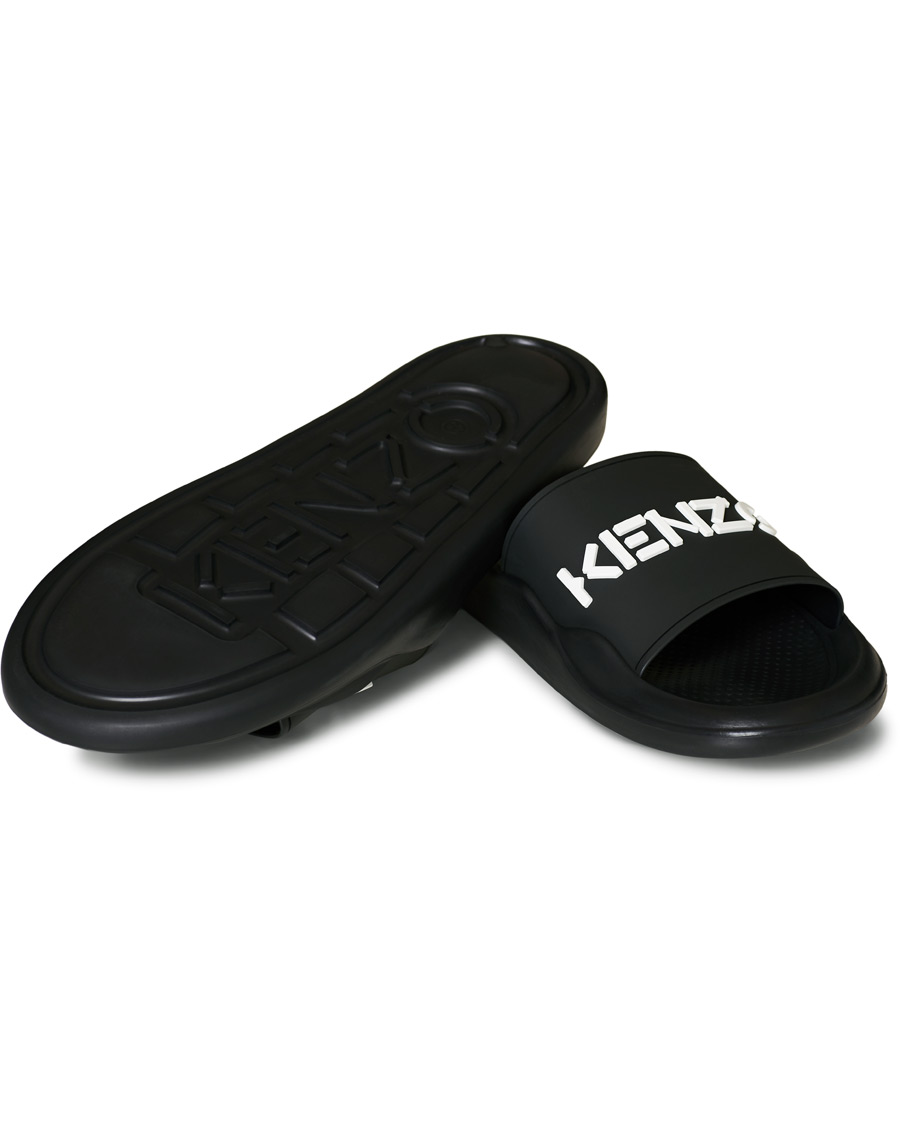 Herr | KENZO Pool Mules Logo Black | KENZO | Pool Mules Logo Black