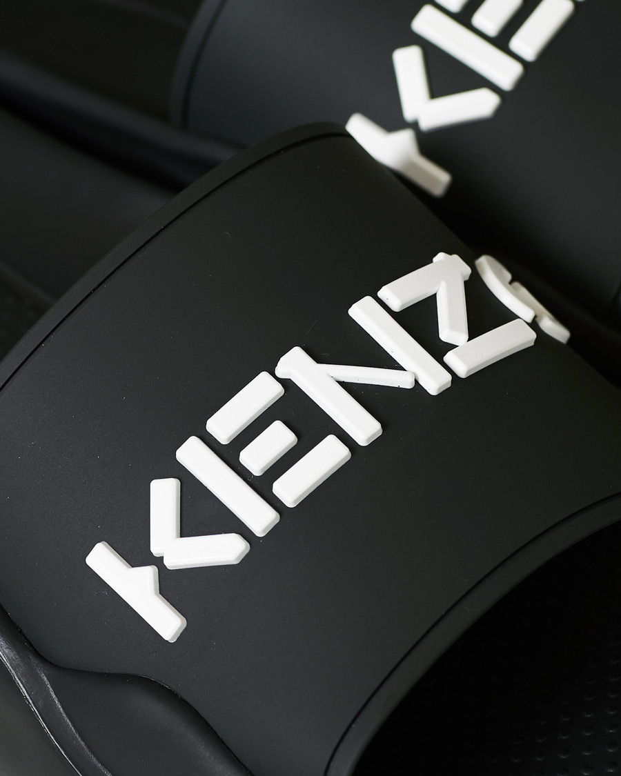 Herr | KENZO Pool Mules Logo Black | KENZO | Pool Mules Logo Black