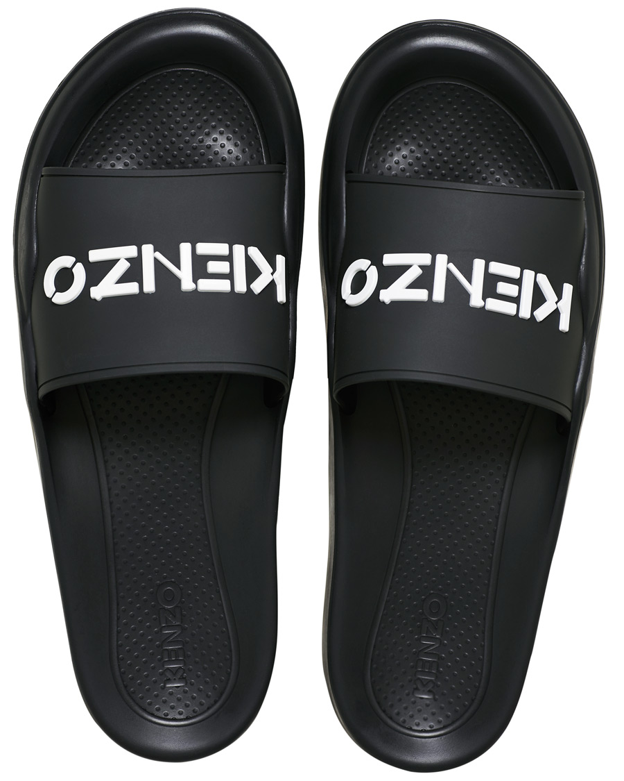 Herr | KENZO Pool Mules Logo Black | KENZO | Pool Mules Logo Black