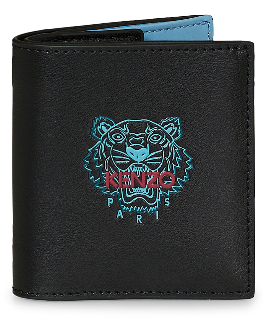 Herr | KENZO Tiger Icon Slim Fold Wallet Black | KENZO | Tiger Icon Slim Fold Wallet Black