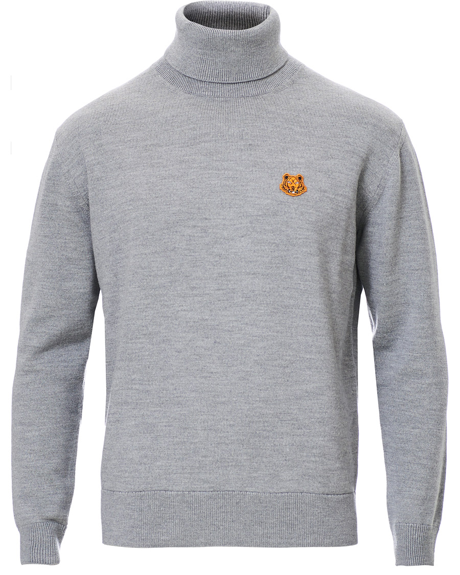 Herr | Tröjor | KENZO | Tiger Crest Polo Grey