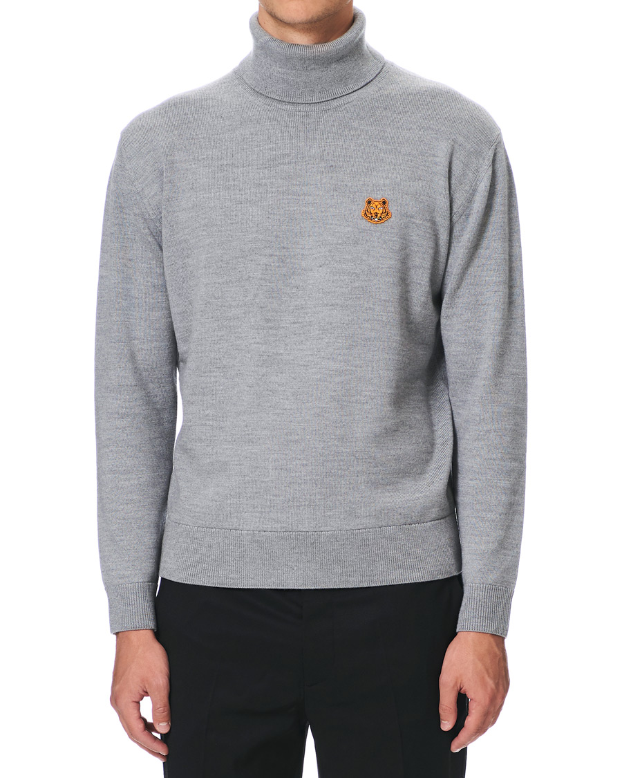 Herr | Tröjor | KENZO | Tiger Crest Polo Grey