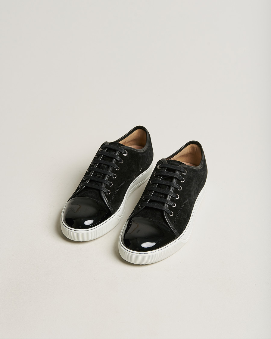 Herr | Summer | Lanvin | Patent Cap Toe Sneaker Black