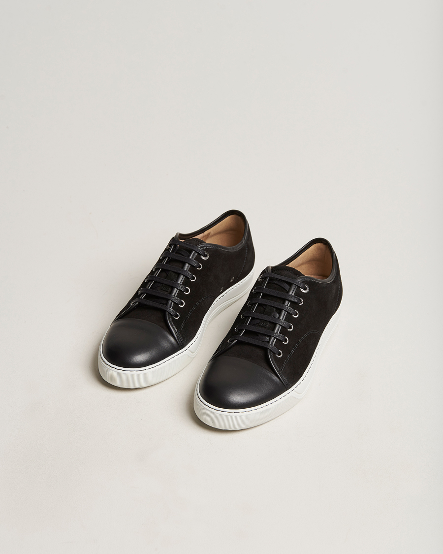 Herr | Personal Classics | Lanvin | Nappa Cap Toe Sneaker Black