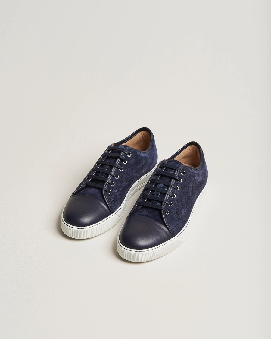 Herr | Mockaskor | Lanvin | Nappa Cap Toe Sneaker Navy