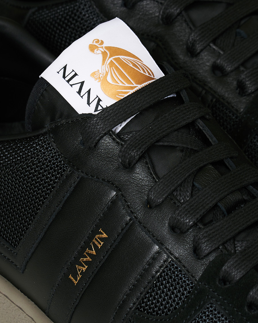 Herr | Lanvin Nash Tennis Sneaker Black | Lanvin | Nash Tennis Sneaker Black