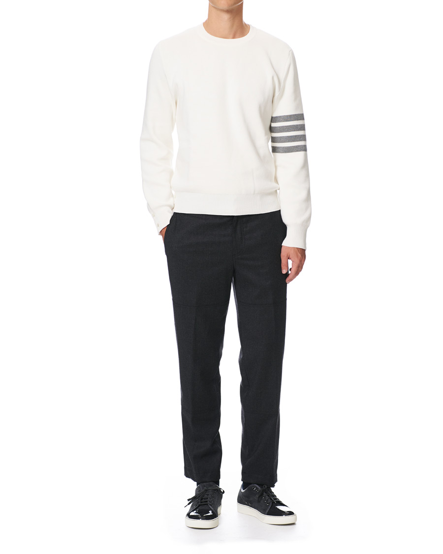 Herr | Lanvin Patent Captoe Sneaker Grey Suede | Lanvin | Patent Captoe Sneaker Grey Suede