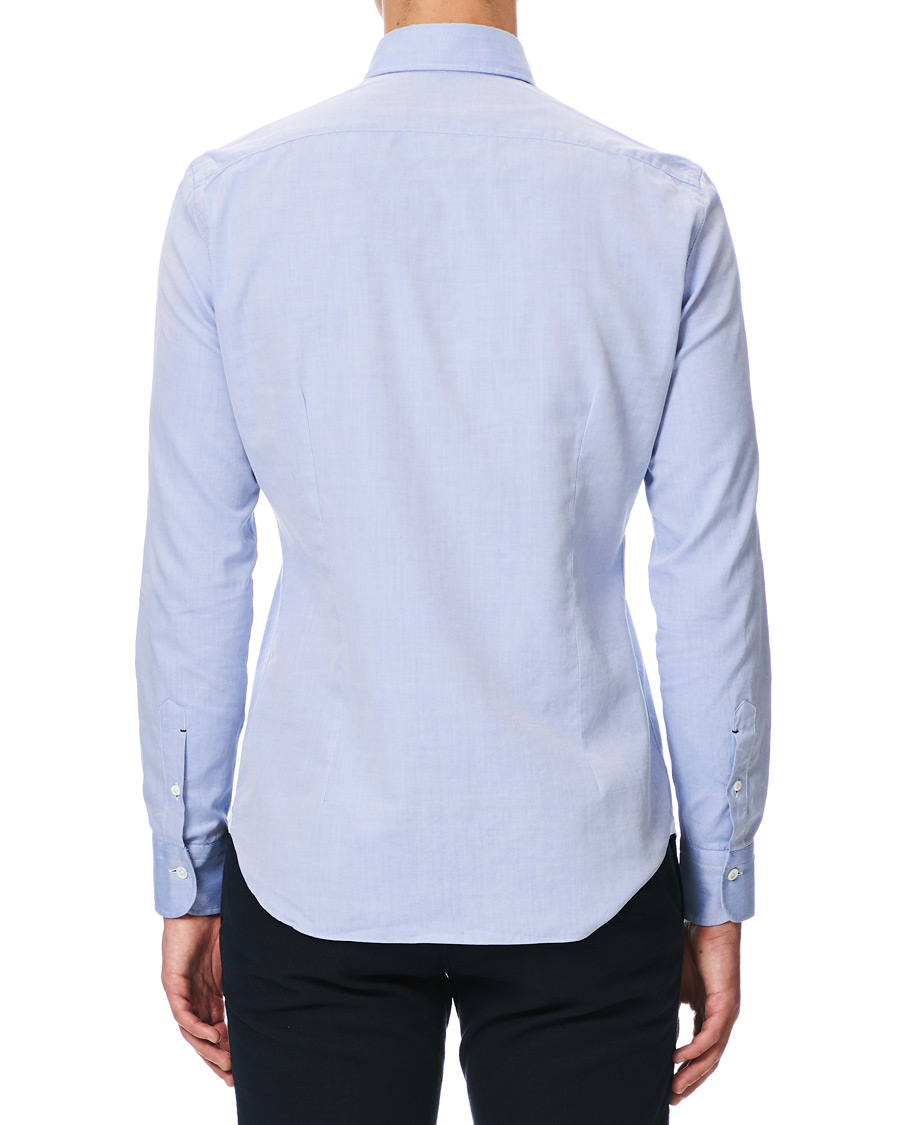 Herr | Skjortor | Mazzarelli | Soft Oxford Button Down Shirt Blue